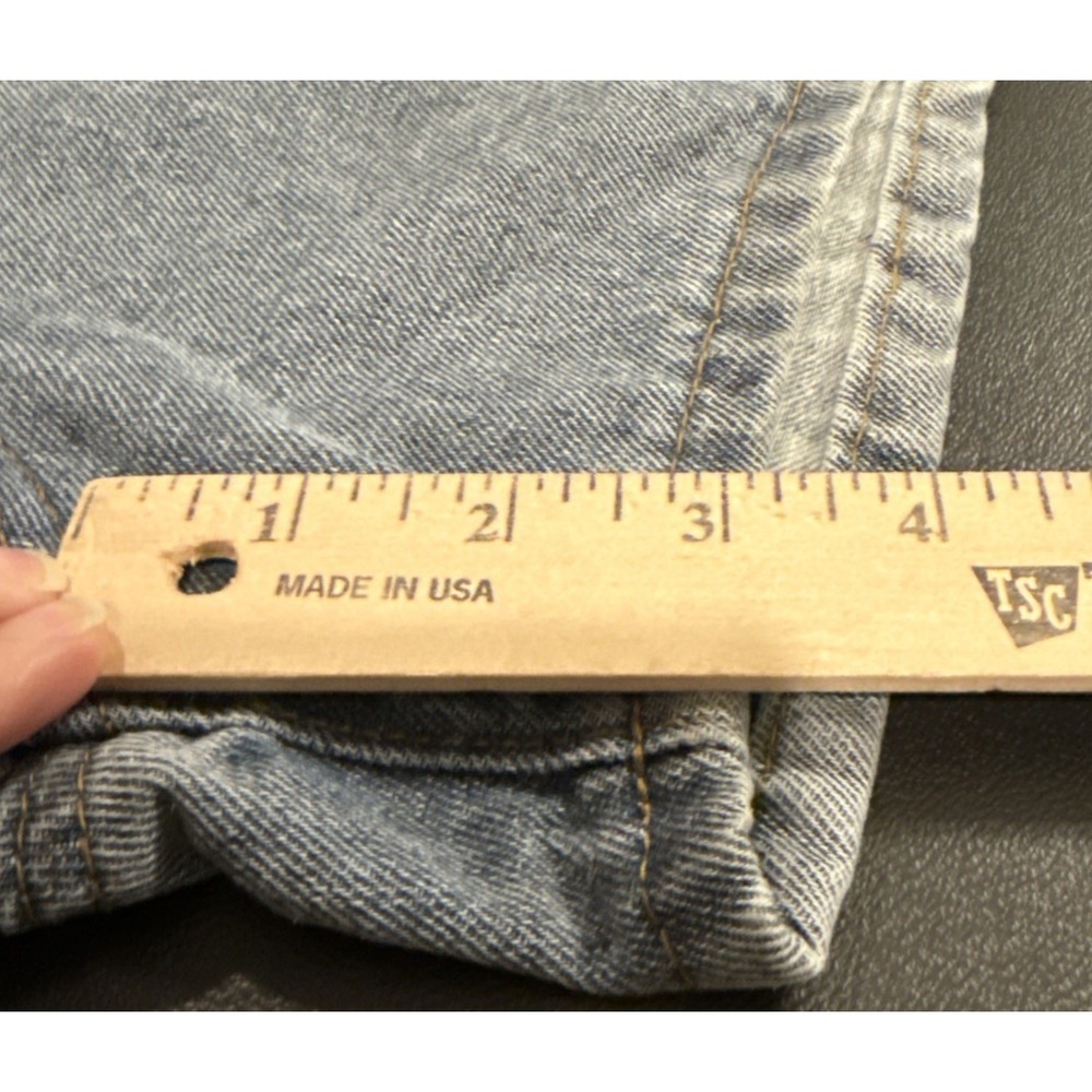 Womens 26" Denim Jean Shorts Embroidered Floral Daisy Pocket Boho‎ Festival NEW - Picture 6 of 9
